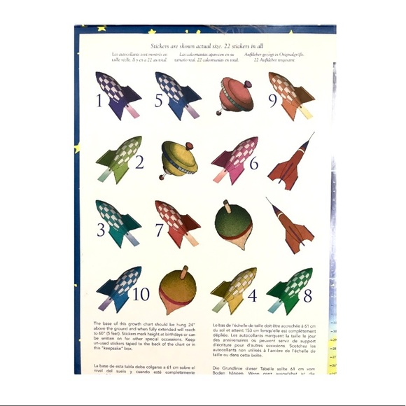 eeBoo's Space themed Keepsake Growth Chart - Picture 8 of 14